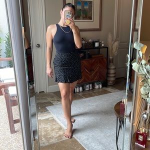 Madewell silk ruffle-edge skirt in star scatter